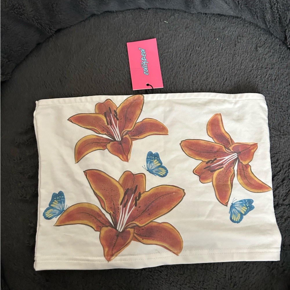 Edikted tiger lily tube top NWT 🪷🦋